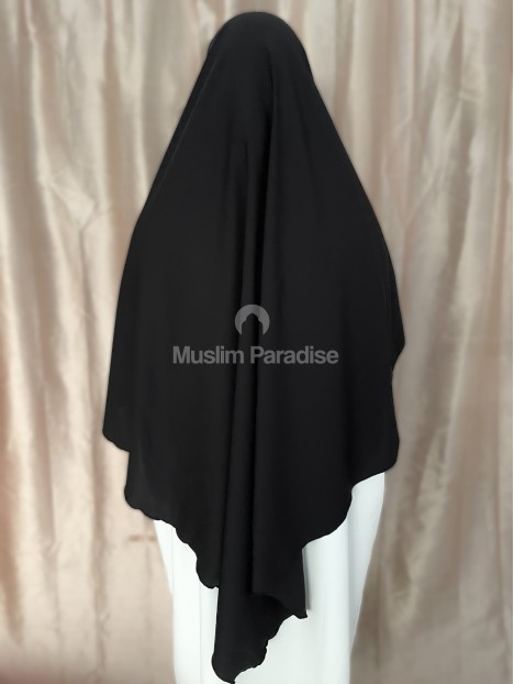 khimar soie de medine noir