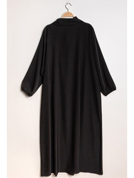 Abaya voile intégré noir