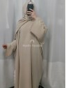 Ensemble abaya beige