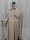Ensemble abaya beige