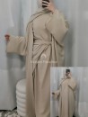 Ensemble 3 pièces kimono abaya tablier - Muslim Paradise