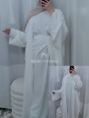 ensemble abaya aïd blanc