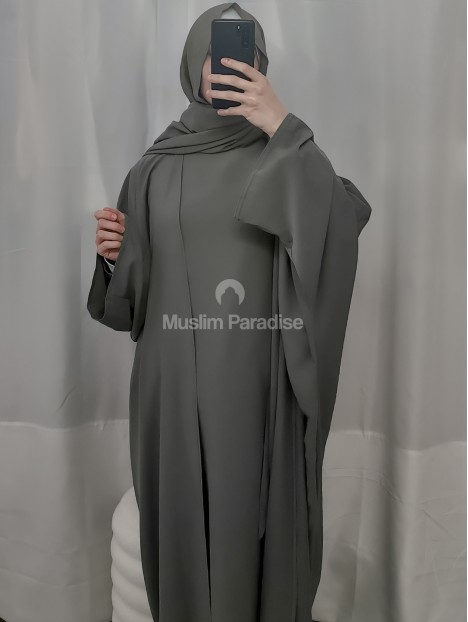 Ensemble abaya gris