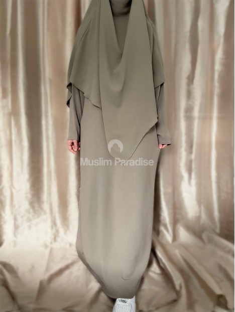 Abaya khimar Jazz Taupe