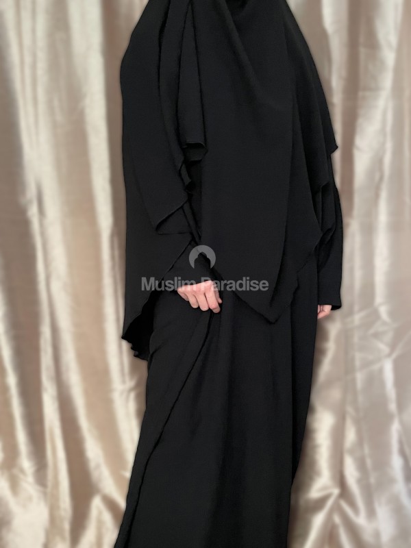 abaya khimar noir muslim paradise