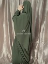 Ensemble khimar abaya pas cher kaki