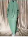 Abaya khimar Jazz Vert d'eau