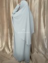 Ensemble khimar abaya pas cher gris clair