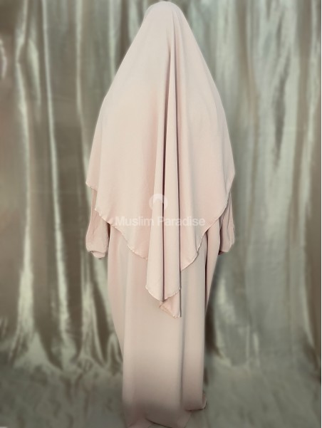 Ensemble abaya khimar muslim paradise rose clair