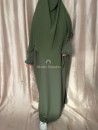 Ensemble abaya khimar muslim paradise kaki