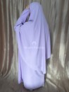 Ensemble abaya khimar soie de medine violet