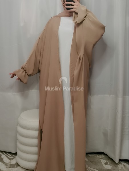 Kimono manche tulipe beige