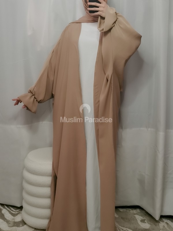 Kimono manche tulipe beige