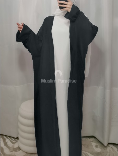 Kimono manche tulipe noir