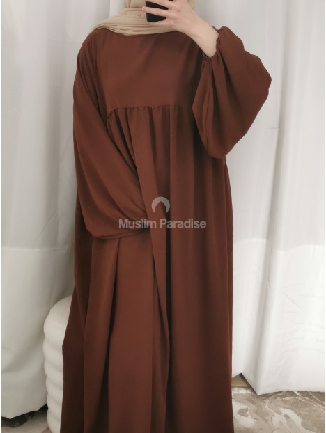 abaya Jazz marron