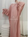 Abaya Satinée Rose