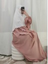 Abaya satin rose