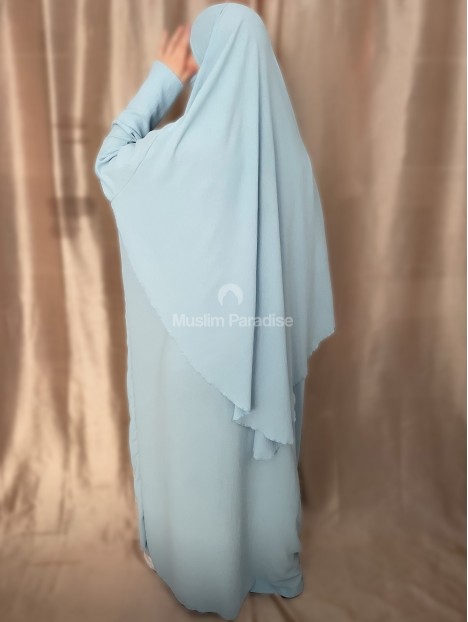 Abaya bleu clair