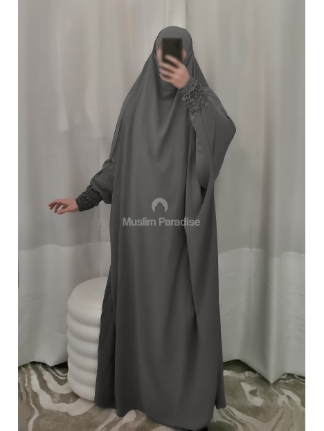 Jilbab noir pas discount cher