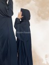 Abaya Hijab Intégré Enfant noir
