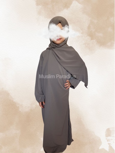 Abaya hijab integrado Niño - Abaya Chica - Muslim Paradise