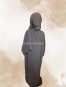 Abaya Hijab Intégré Jeune fille taupe