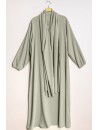 Abaya hijab intégré Vert d'eau