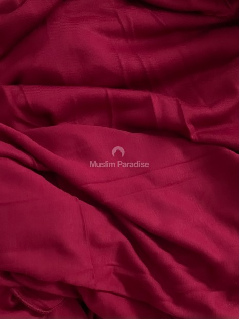 Hijab jersey rouge bourgogne