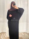 Abaya básica con bolsillos - Algodón acanalado - Muslim Paradise