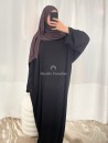 Abaya básica con bolsillos - Algodón acanalado - Muslim Paradise