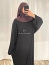 Abaya básica con bolsillos - Algodón acanalado - Muslim Paradise