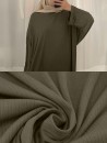 Abaya básica con bolsillos - Algodón acanalado - Muslim Paradise