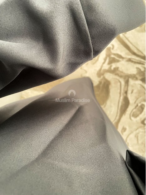 abaya mi-saison gris foncé