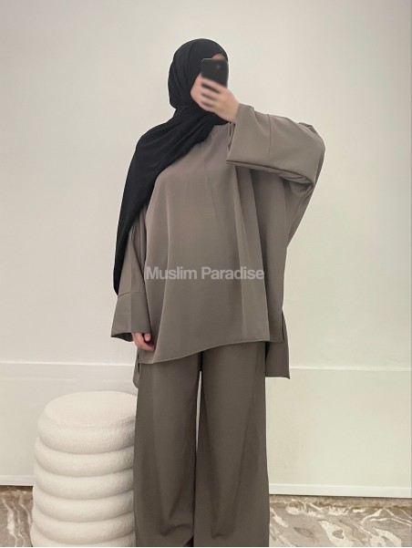ensemble basique voilée taupe