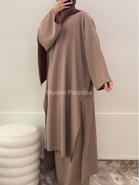 Tunique longue beige