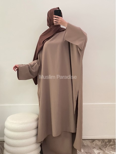 Ensemble légiféré beige muslim paradise