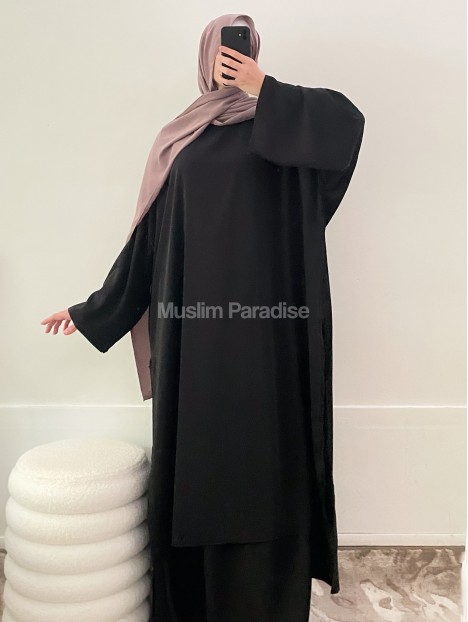 Ensemble tunique jupe noir