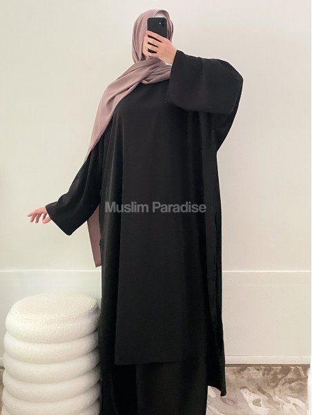 Ensemble tunique jupe noir