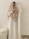 Abaya Mangas Plisadas - Abaya Seda Medina - Muslim Paradise