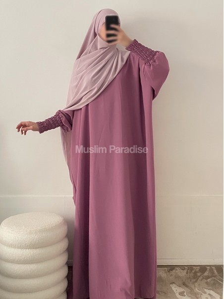Abaya pas cher framboise