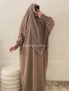 Abaya Mangas Plisadas - Abaya Seda Medina - Muslim Paradise