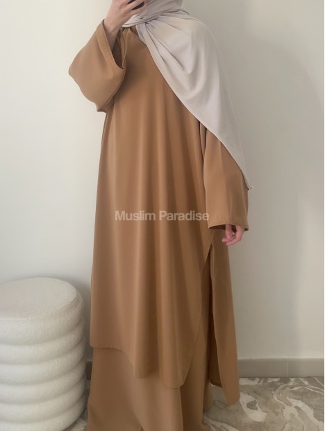 Tunique longue camel
