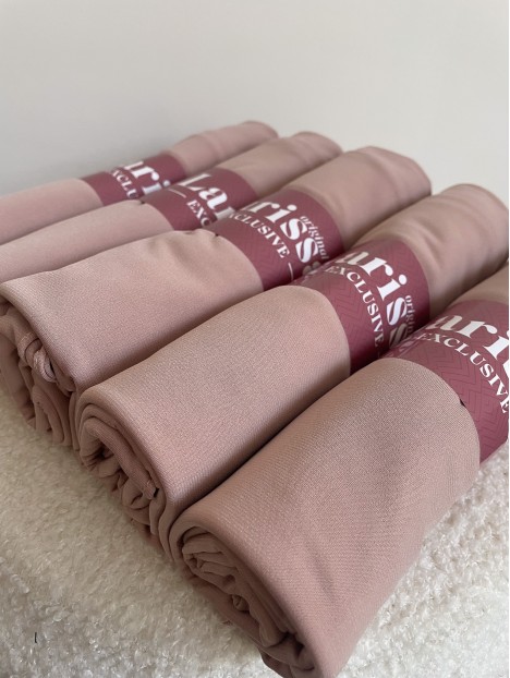 Hijab jersey premium pas cher rose nude