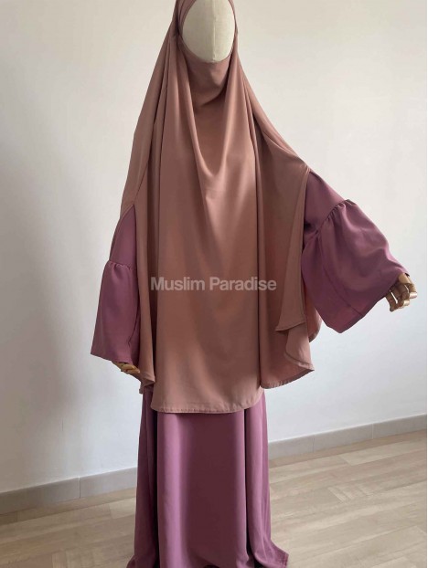 Abaya pas cher tulipe framboise