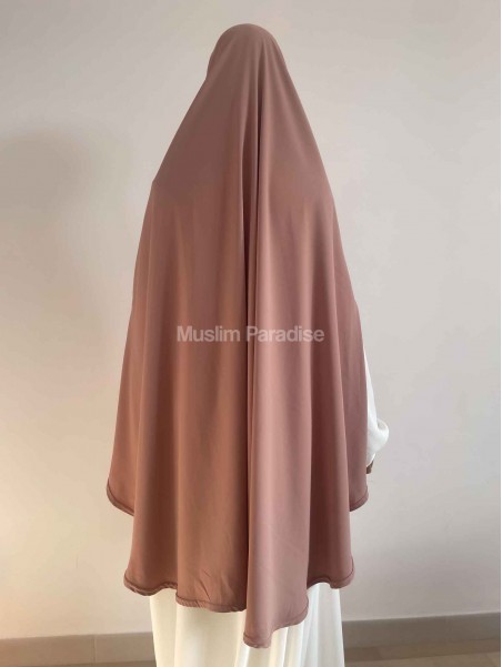khimar carré soie de medine rose