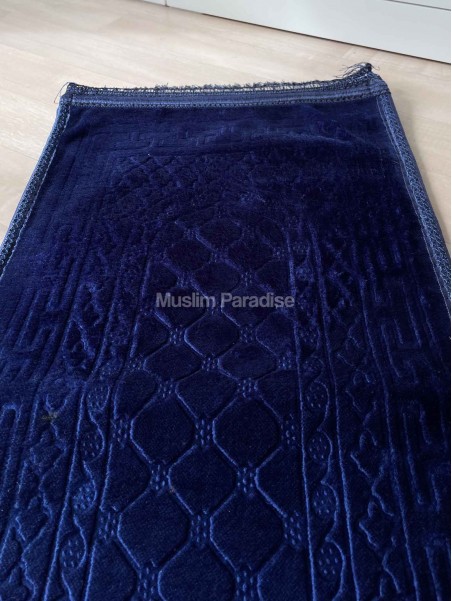 Tapis de prière enfant basique bleu foncé