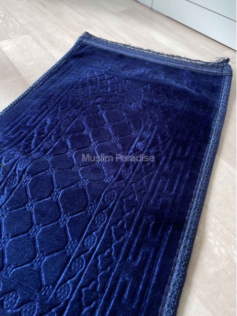 Tapis enfant doux et épais bleu foncé