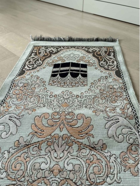 Tapis de priere fin vert clair