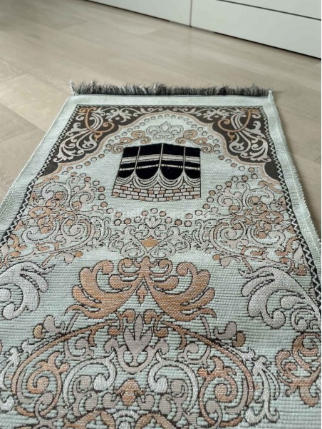 Tapis de priere fin vert clair