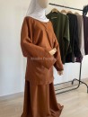 Ensemble kimono et jupe en lin - Muslim Paradise